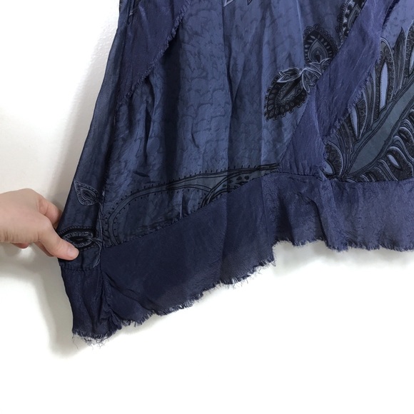 Scandal Italy Blue Flowy Silk Dress - Picture 8 of 15